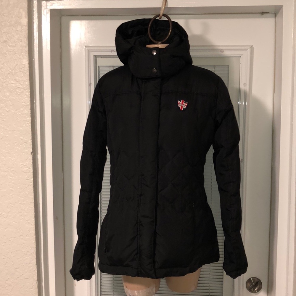 PUFFA quilted down puffer jacket England M black